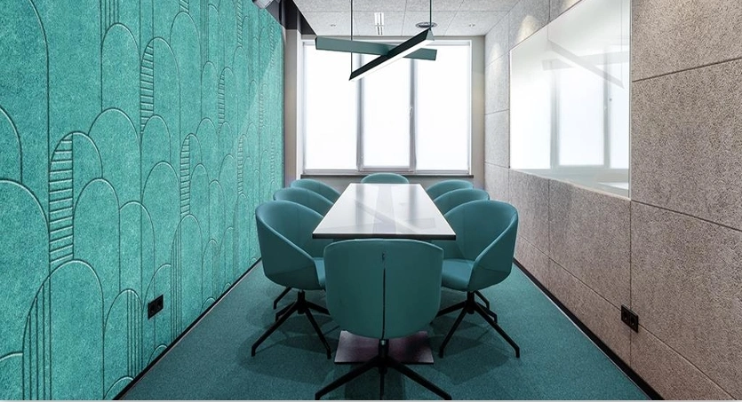 Polyester fiber grooved series 2026 acoustic panels by Acoustic Board India for wall and ceiling sound absorption