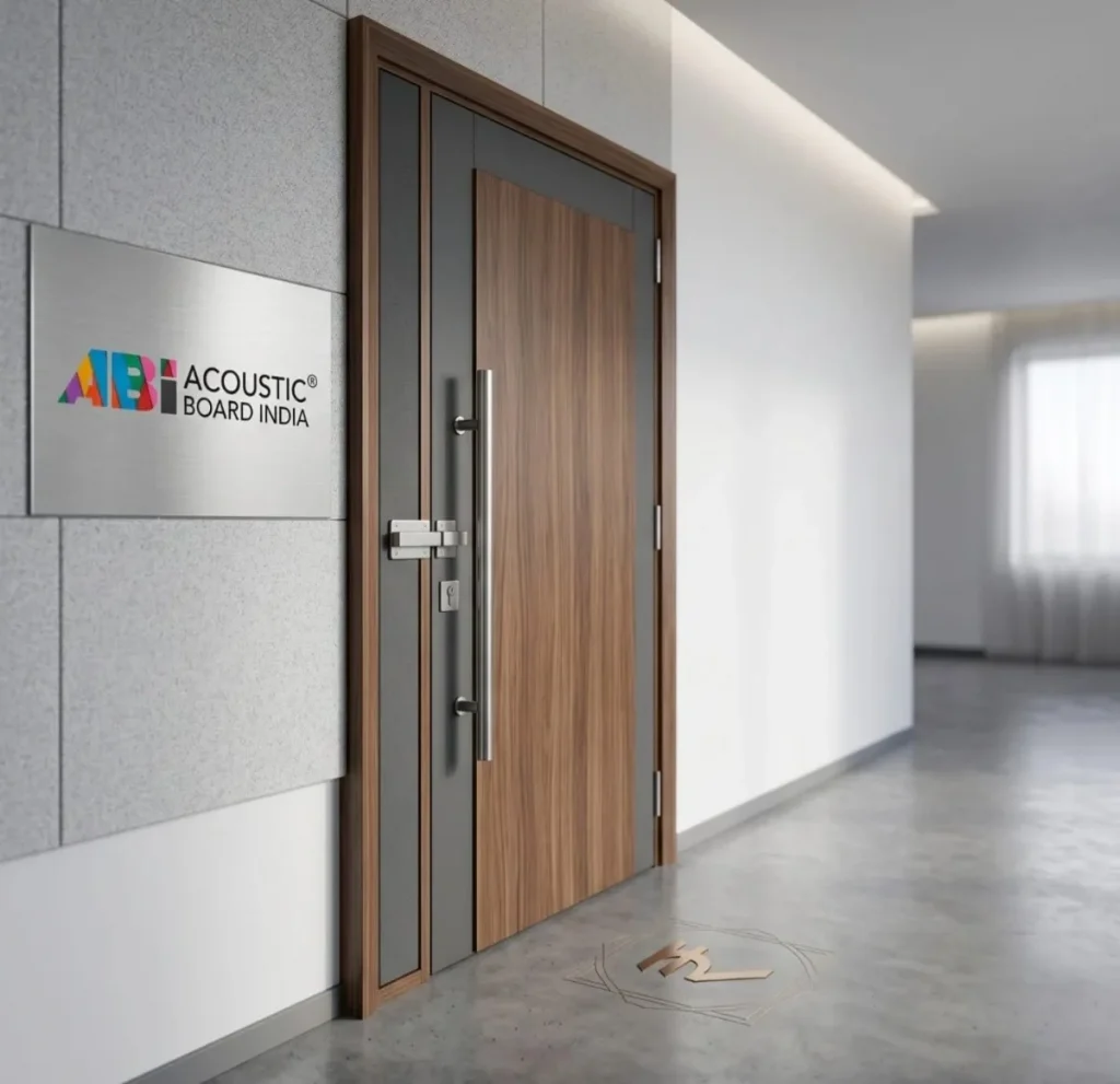 High quality acoustic doors with soundproof and fire-rated features for offices and studios in India