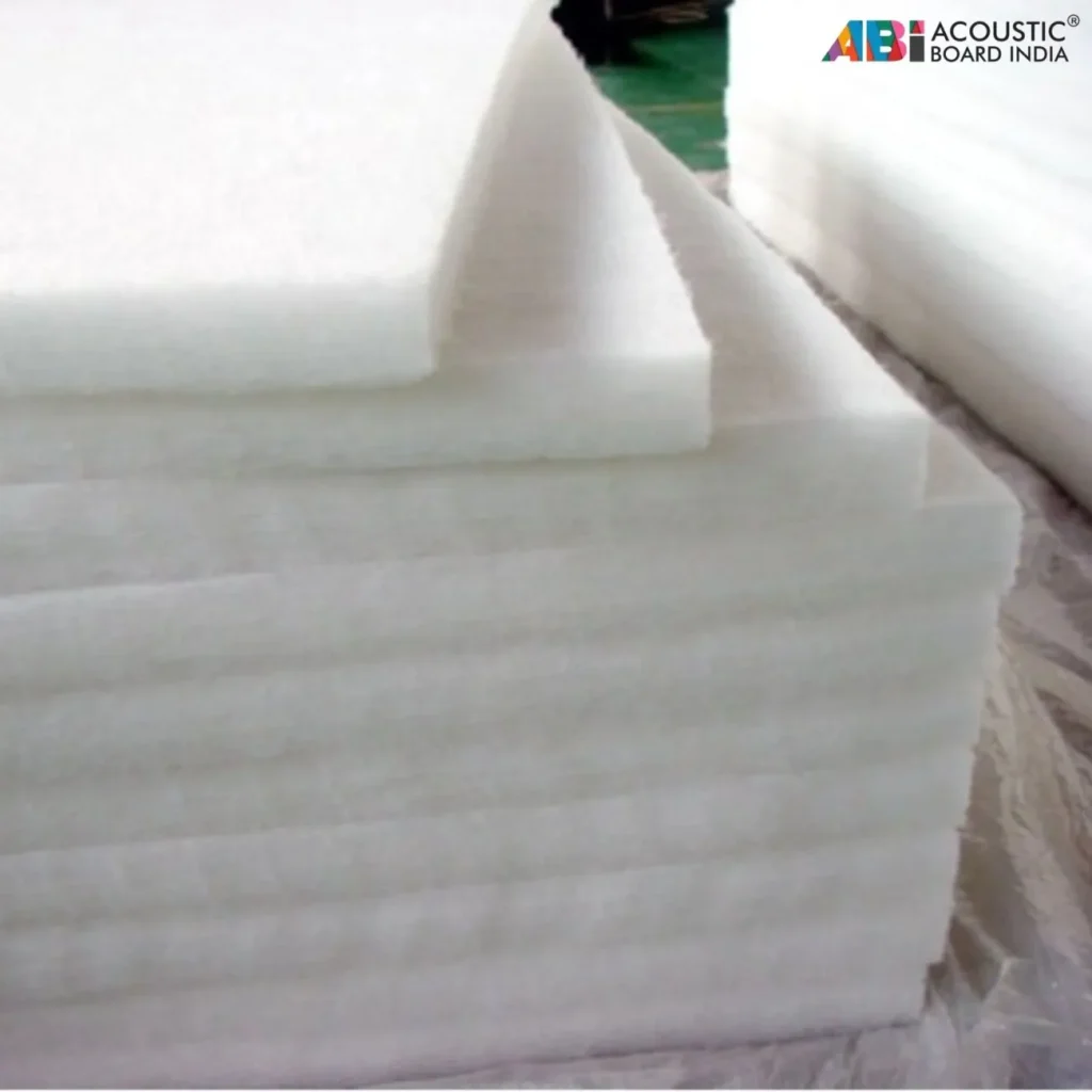 Polyester fiber wool insulation material with high sound absorption and thermal insulation used in walls and ceilings